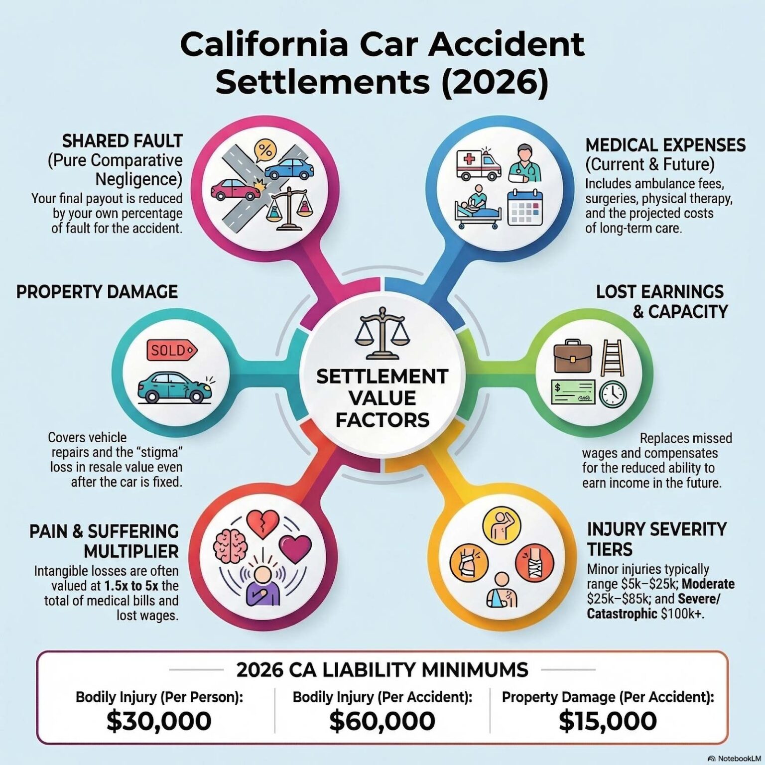 Car Accident Settlement | California Claim Values | OakTree Law | What ...